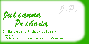 julianna prihoda business card